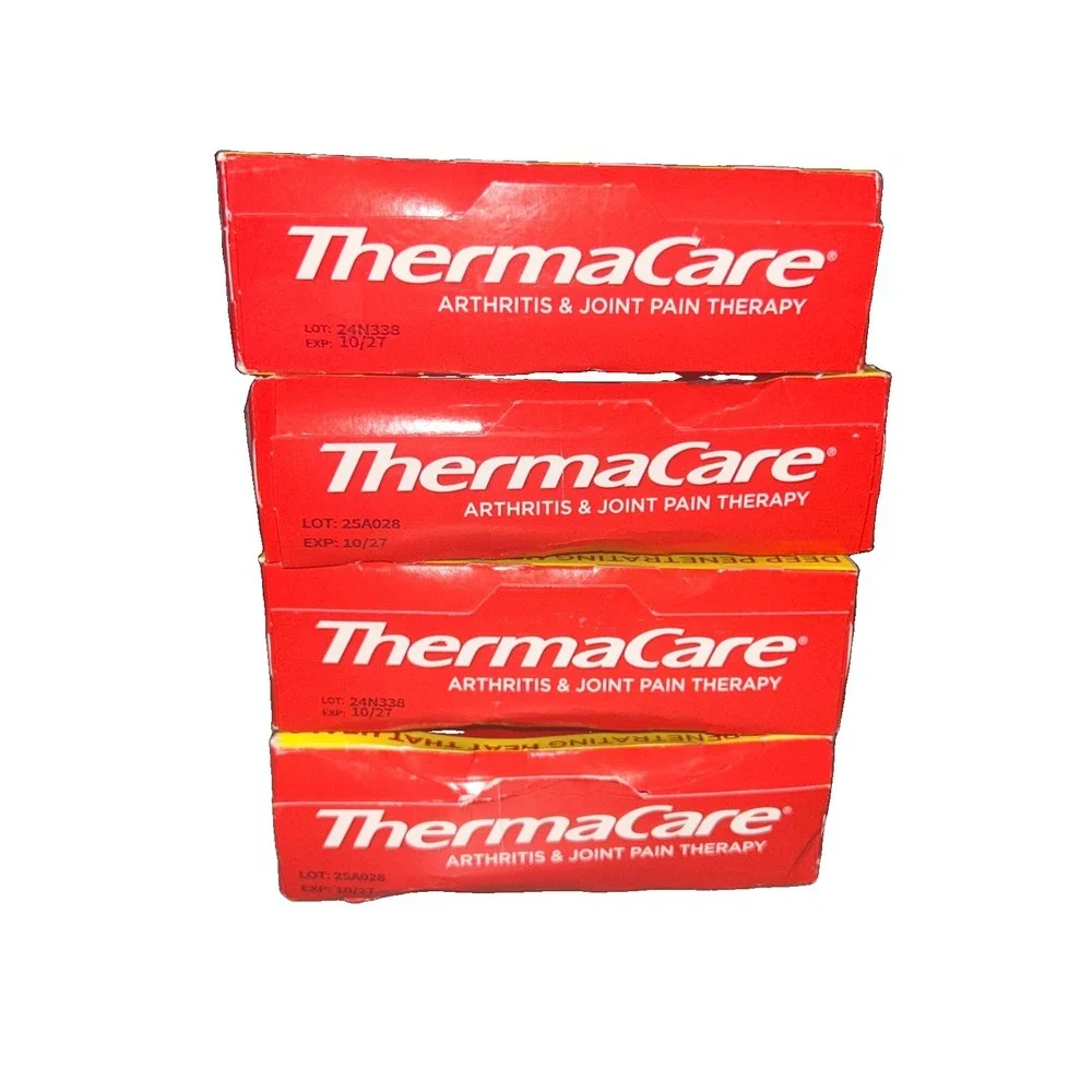 Lot of 4 ThermaCare Arthritis Heat Wraps - Targeted Joint Pain Relief for Hands